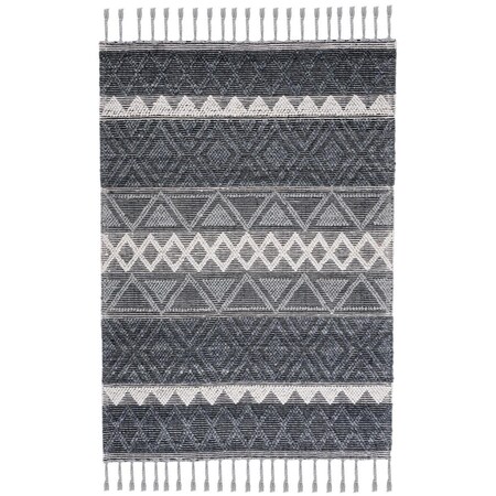 Safavieh 4 x 6 ft. Rectangle Natura Area Rug Charcoal & Ivory NAT345H-4